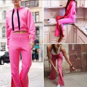 NWT WESLEY Lafayette Track Pants Electric Pink S